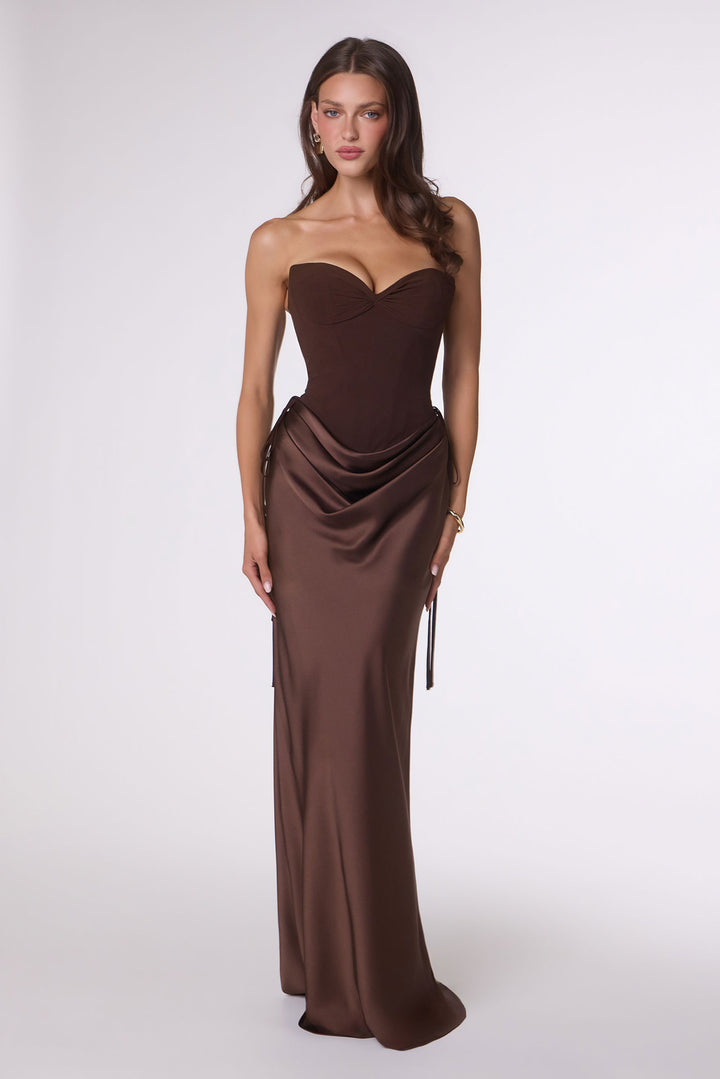 Amoris T747 Evening Gown with Sculpted Silhouette