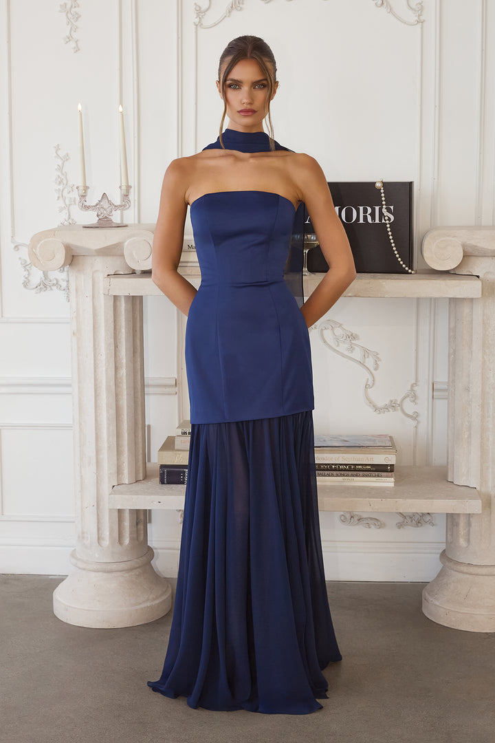 Amoris T825 Evening Gown with Strapless Silhouette