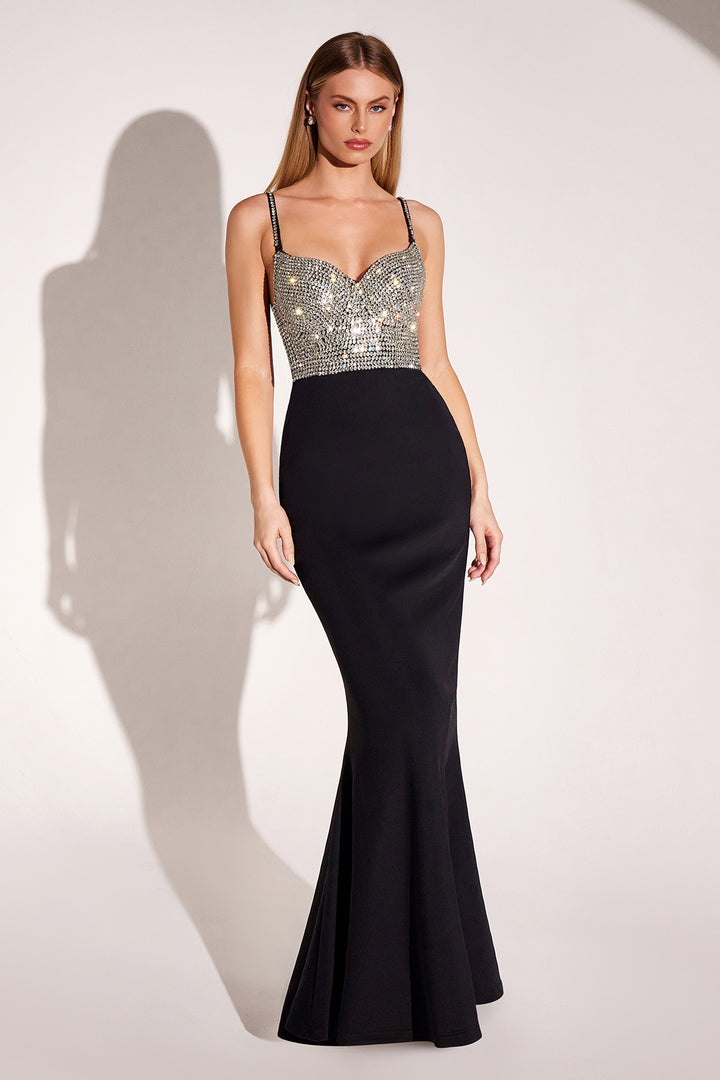 Amoris T9002 Evening Gown with Elegant A-Line Silhouette