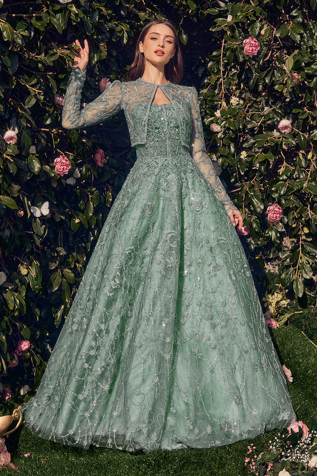 ANDREA & LEO MA104 Your Majesty Bolero Gown The Gown Galleria ANDREA & LEO MA104 Your Majesty Bolero Gown The Gown Galleria