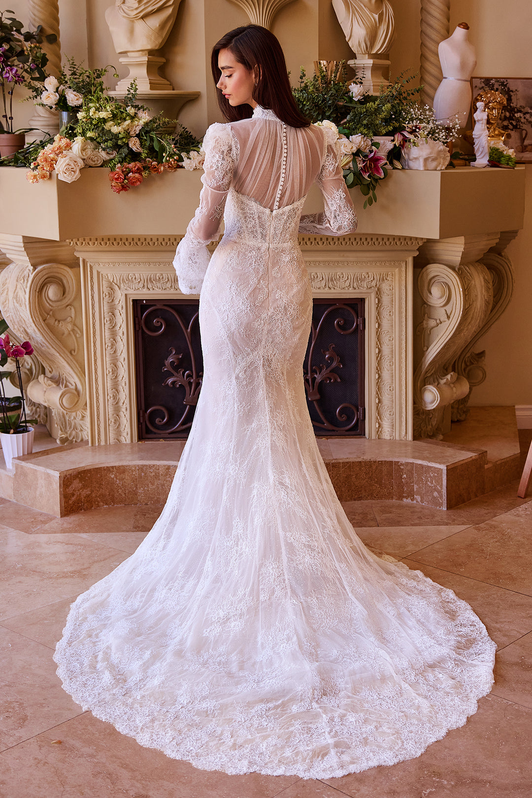ANDREA & LEO WL042 Versitile Fitted Lace Bridal Gown The Gown Galleria ANDREA & LEO WL042 Versitile Fitted Lace Bridal Gown The Gown Galleria