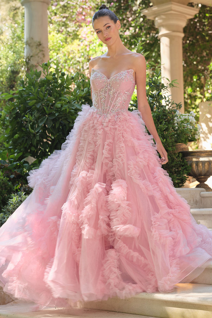 Andrea & Leo A1483 Evening Gown with Sweetheart Neckline