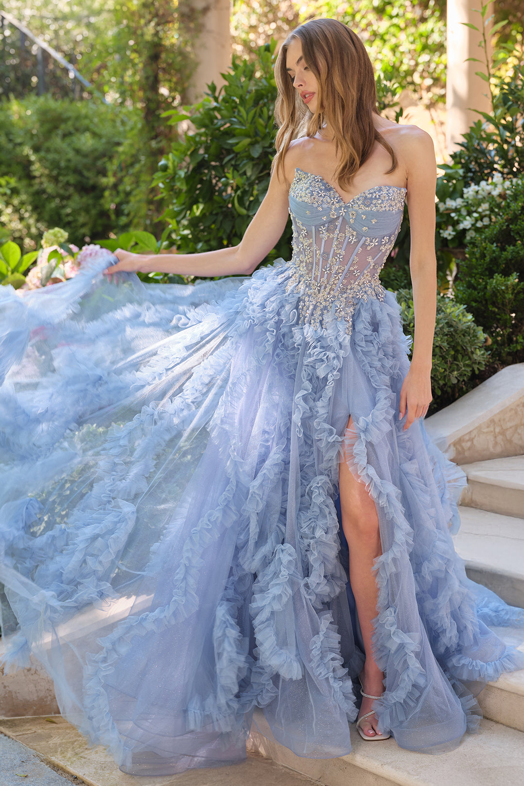 Andrea & Leo A1483 Evening Gown with Sweetheart Neckline