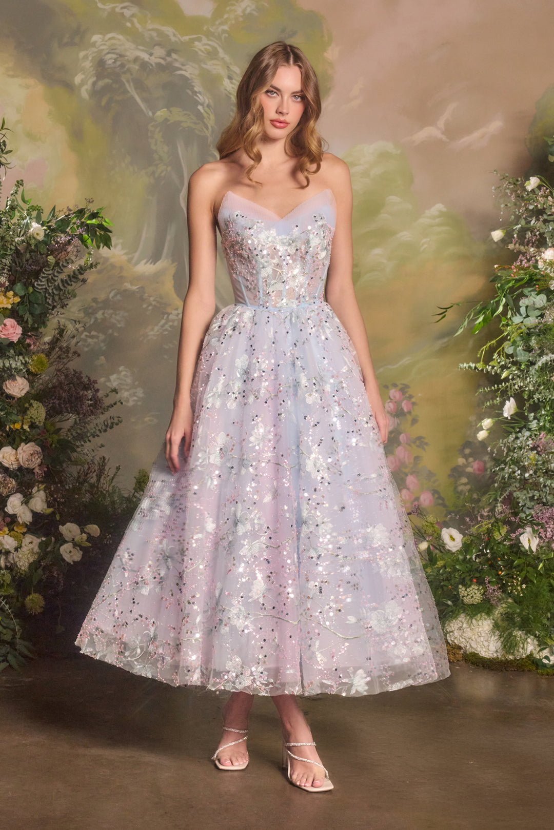 Andrea & Leo A1485 Evening Gown with Strapless Sweetheart Neckline