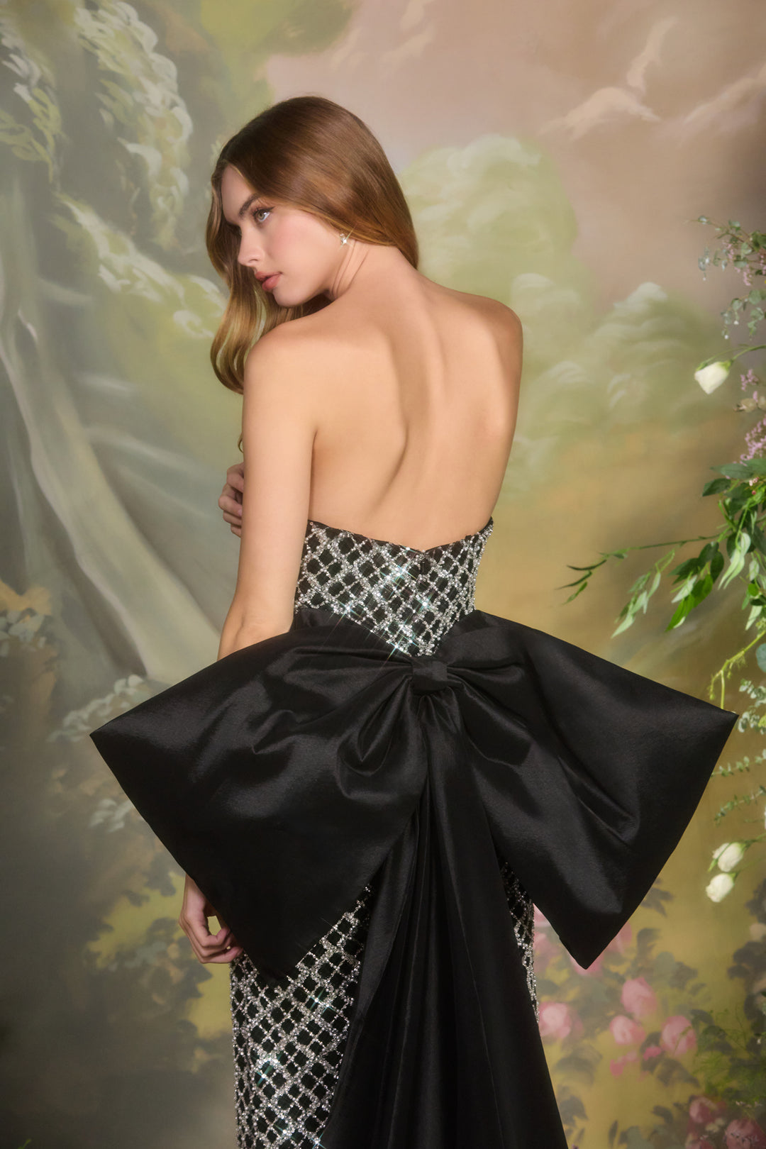 Andrea & Leo A1486 Strapless Evening Gown with Column Silhouette