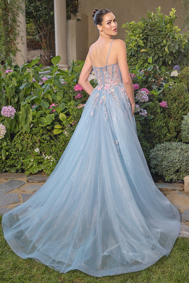 Andrea & Leo A1490 Evening Gown with Illusion Corset Bodice