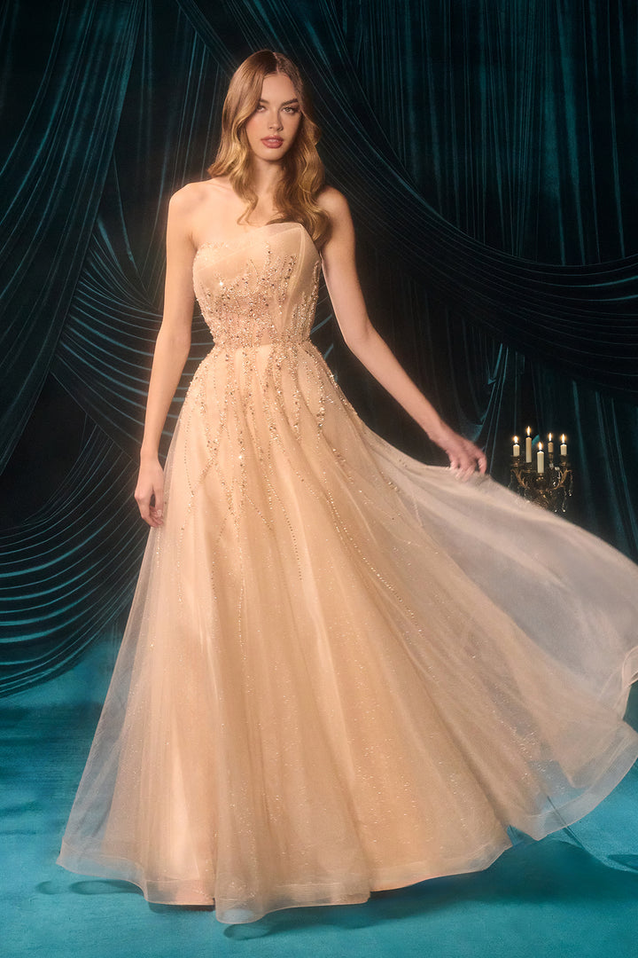 Andrea & Leo A1491 Tea-Length Cocktail Dress with Pencil Silhouette