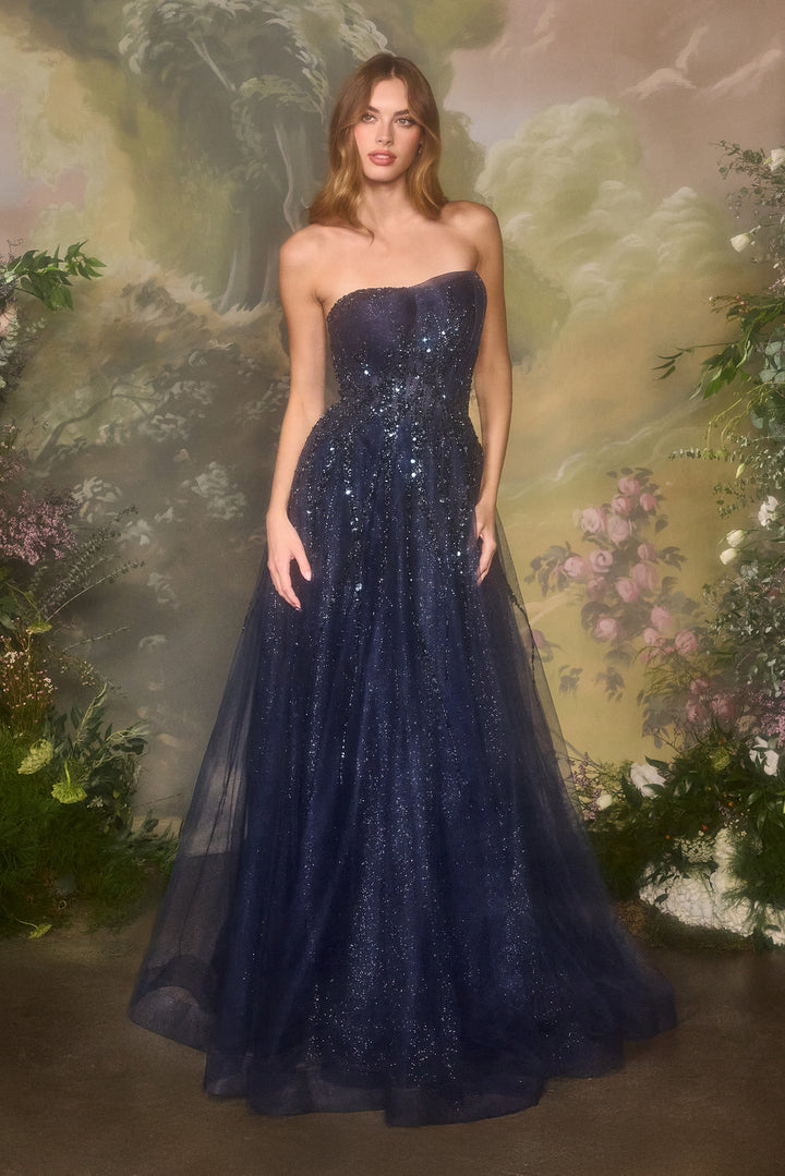 Andrea & Leo A1491 Tea-Length Cocktail Dress with Pencil Silhouette