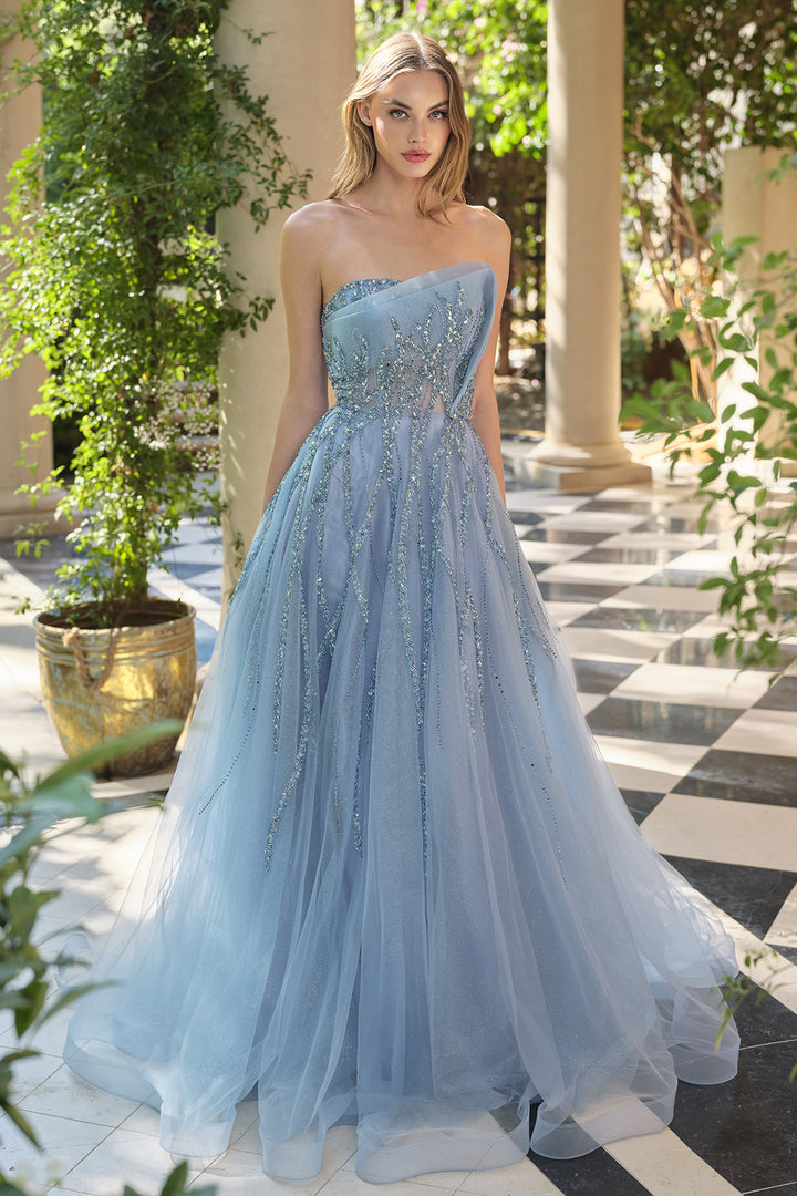 Andrea & Leo A1491 Tea-Length Cocktail Dress with Pencil Silhouette