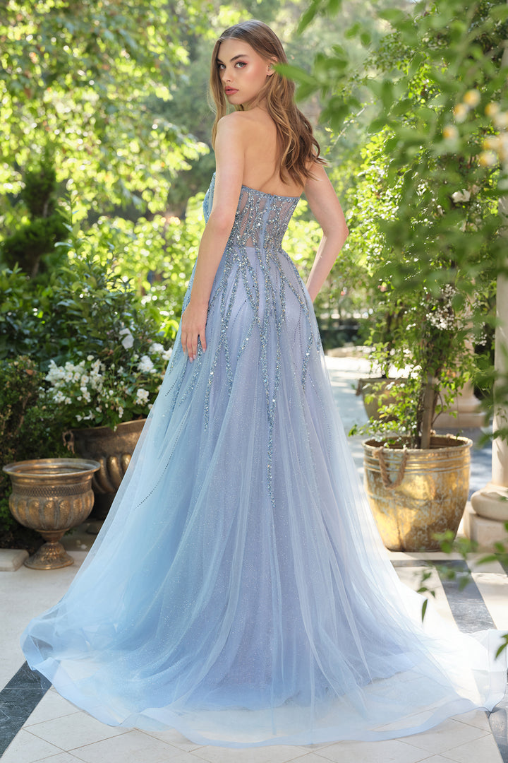 Andrea & Leo A1491 Tea-Length Cocktail Dress with Pencil Silhouette