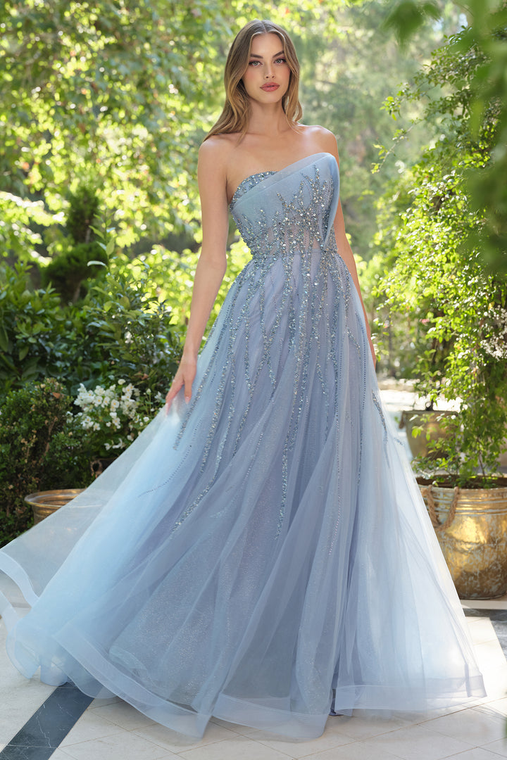 Andrea & Leo A1491 Tea-Length Cocktail Dress with Pencil Silhouette