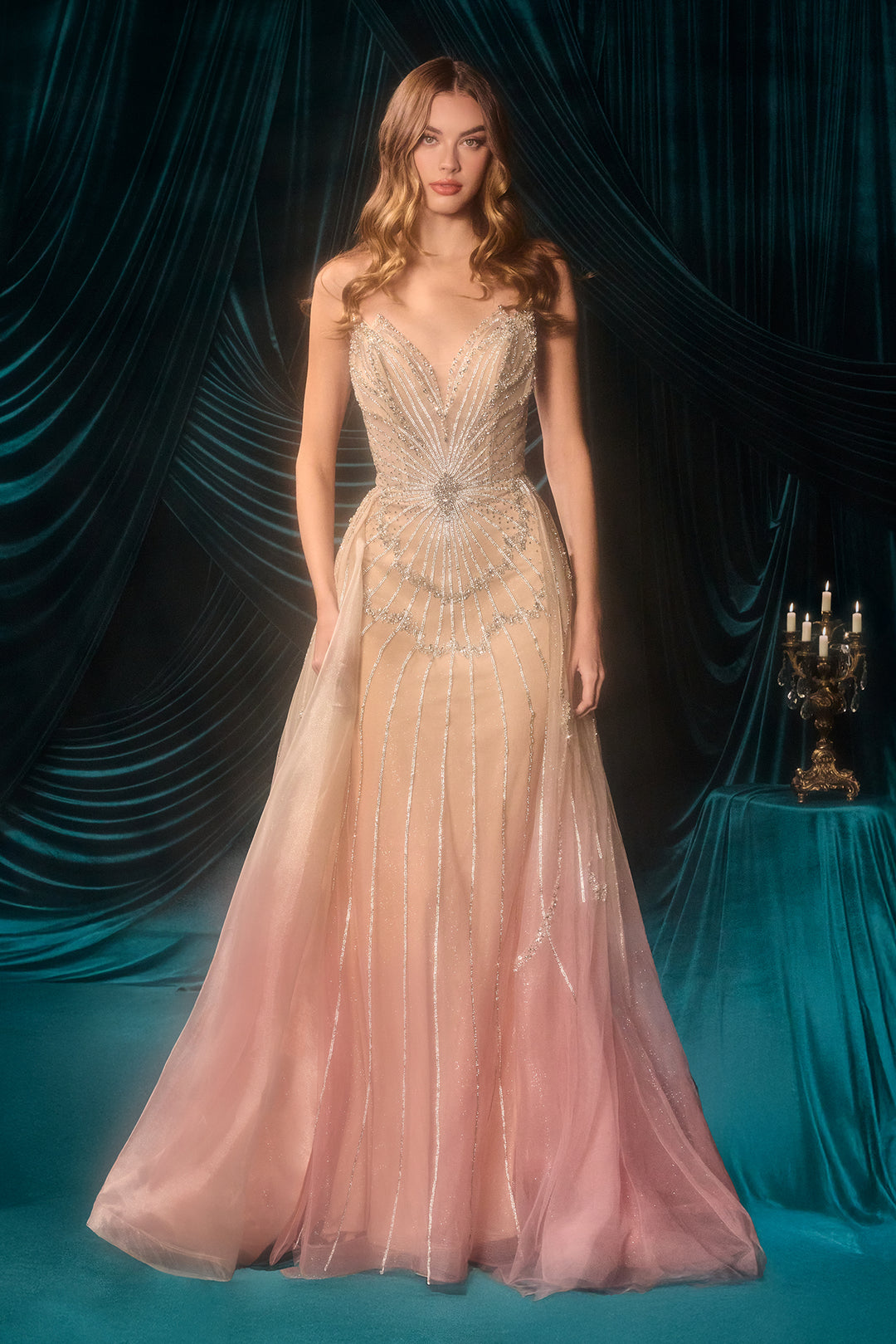 Andrea & Leo A1508 Evening Gown with Sculpted Sweetheart Neckline