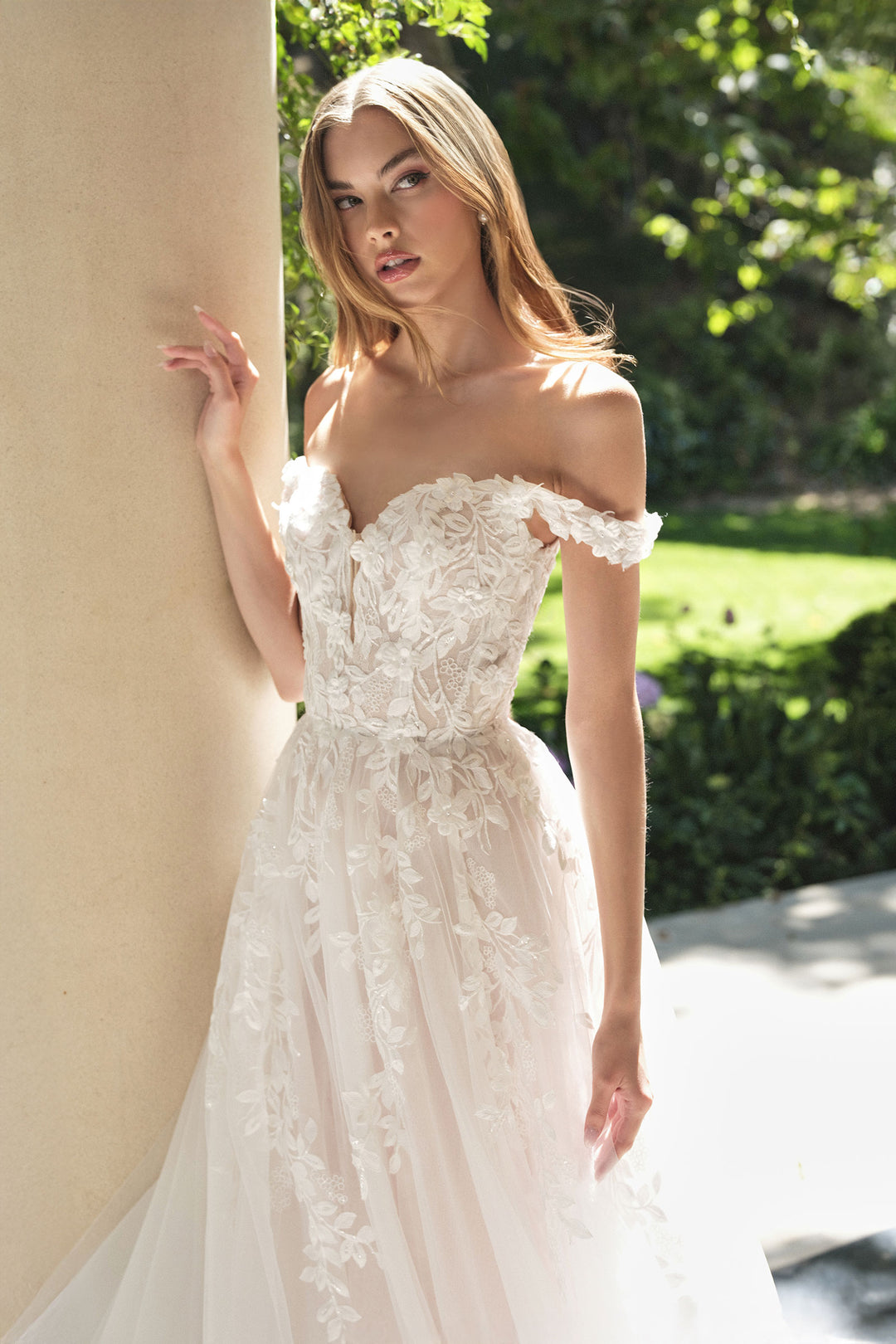 Andrea & Leo WL057 Off-The-Shoulder Ball Gown Prom Dress