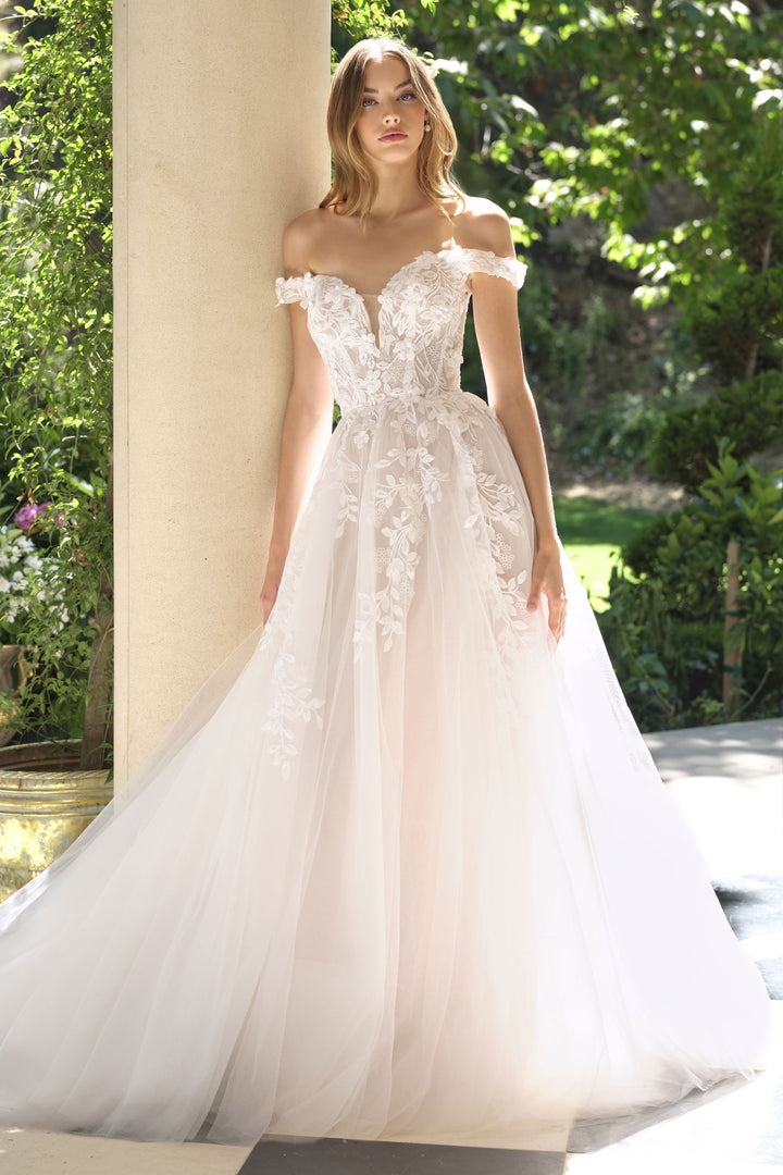 Andrea & Leo WL057 Off-The-Shoulder Ball Gown Prom Dress