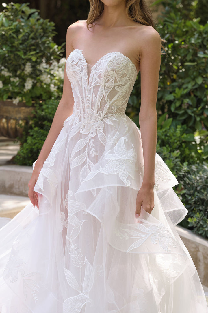 Andrea & Leo WL059 Evening Gown with Strapless Sweetheart Neckline