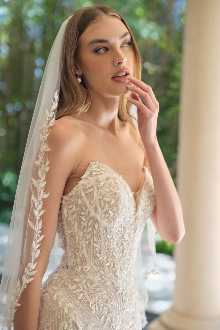 Andrea & Leo WL060 Mermaid Evening Gown with Strapless Neckline