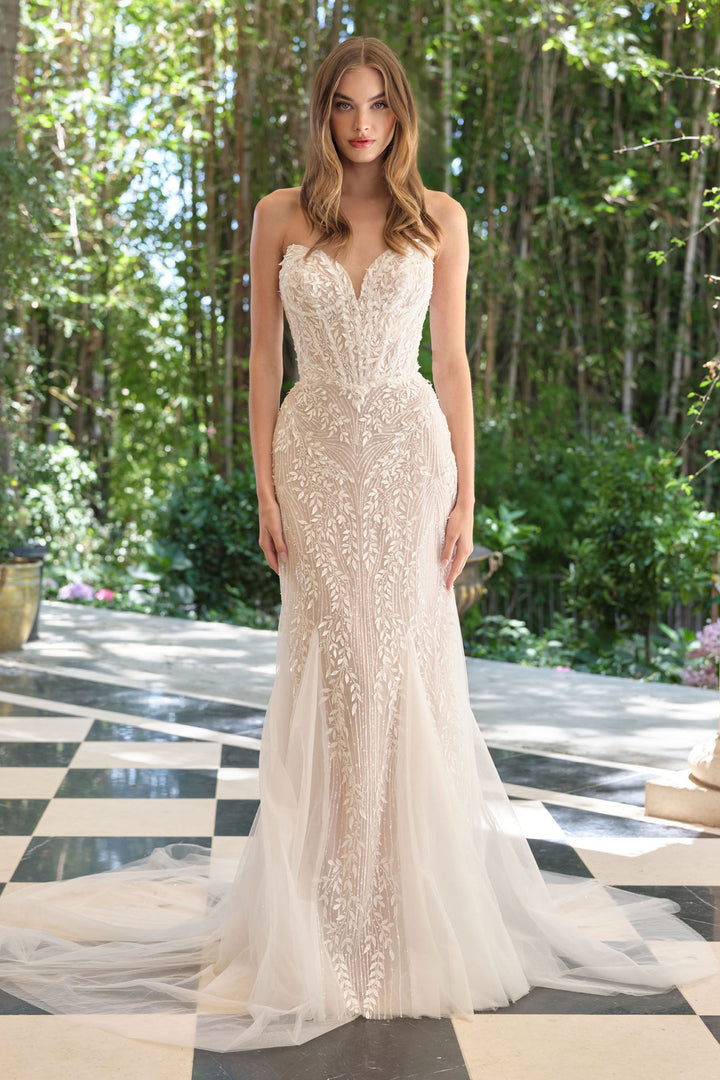 Andrea & Leo WL060 Mermaid Evening Gown with Strapless Neckline