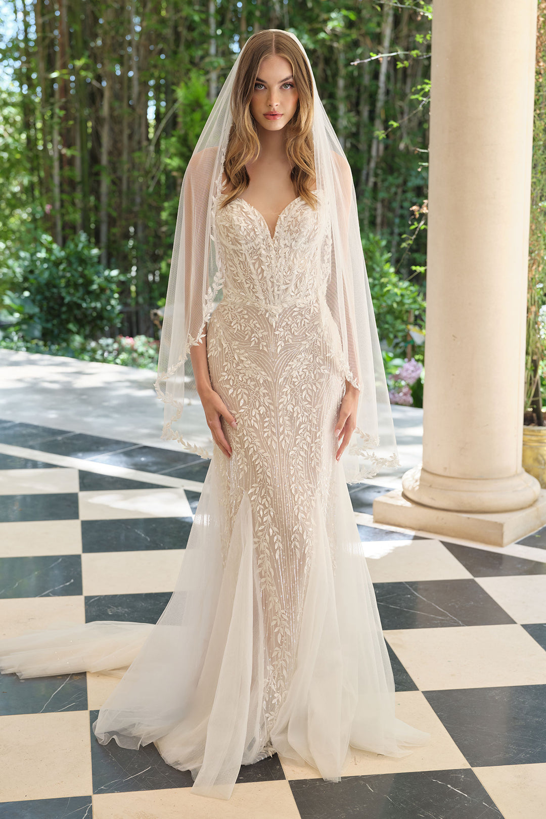 Andrea & Leo WL060 Mermaid Evening Gown with Strapless Neckline