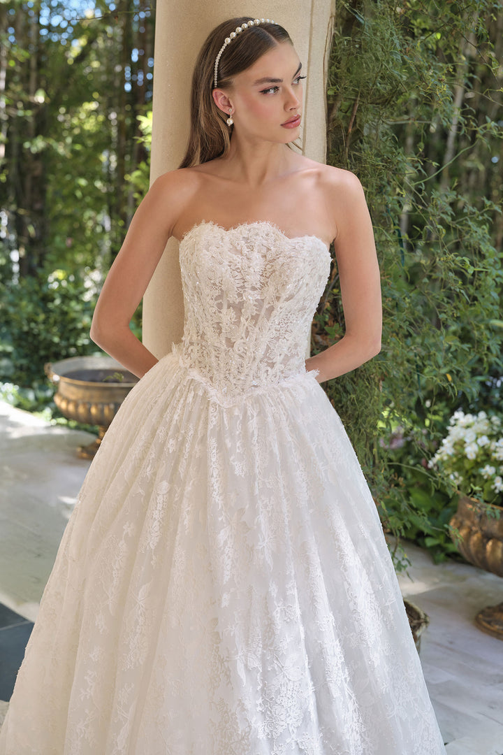 Andrea & Leo WL061 A-Line Evening Gown with Sweetheart Neckline