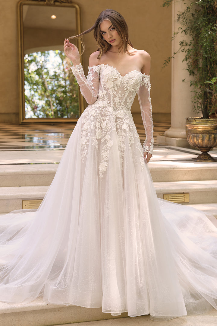 Andrea & Leo WL067 Evening Gown Off-the-Shoulder Silhouette