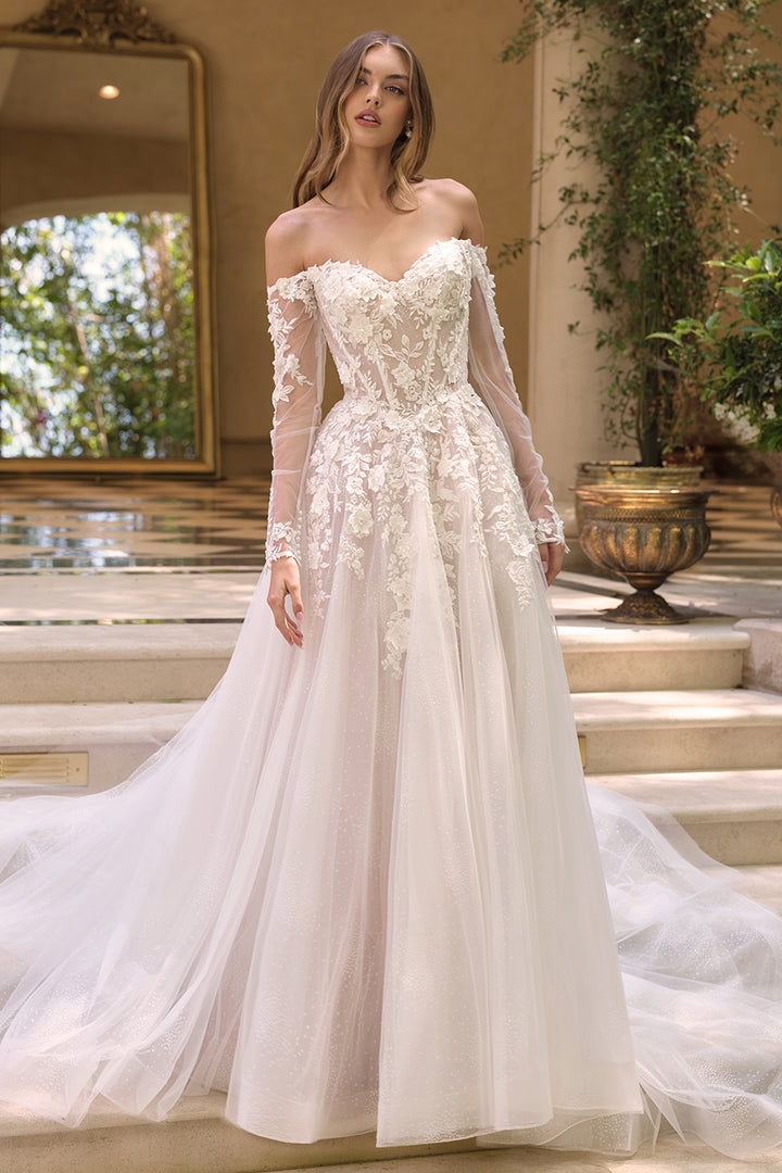 Andrea & Leo WL067 Evening Gown Off-the-Shoulder Silhouette