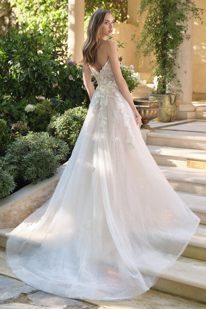 Andrea & Leo WL070 Evening Gown with Sculpted Plunge Neckline