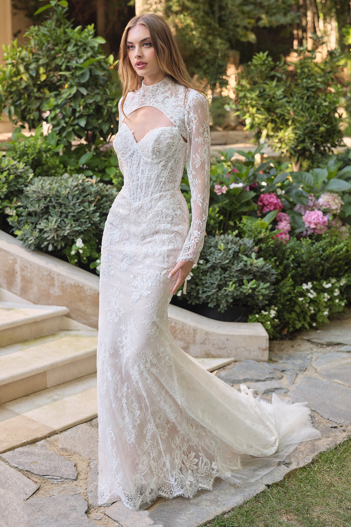 Andrea & Leo WL071 Evening Gown with Fit-and-Flare Silhouette
