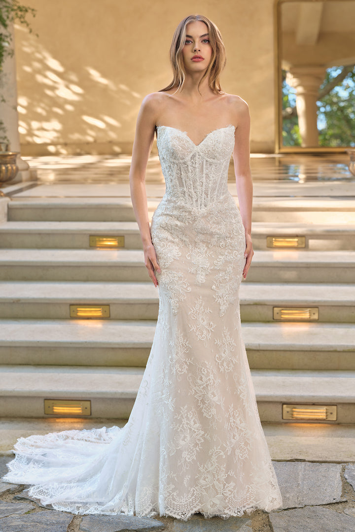 Andrea & Leo WL071 Evening Gown with Fit-and-Flare Silhouette