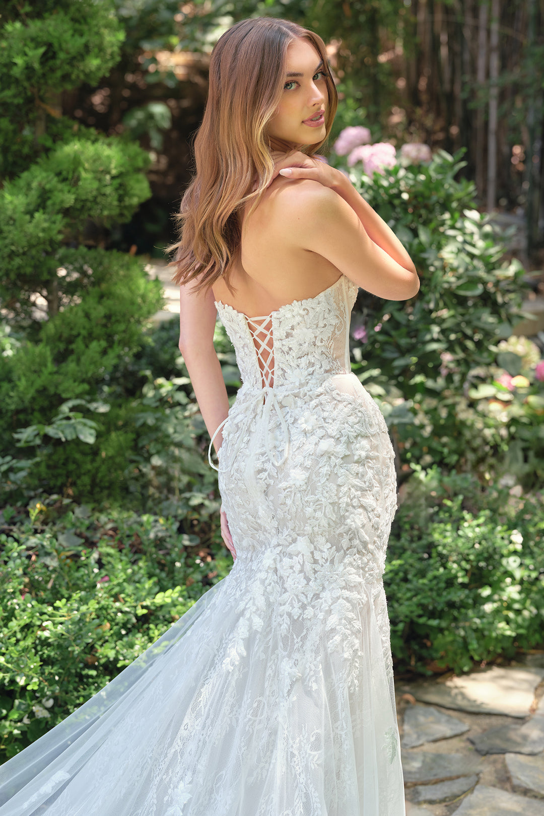 Andrea & Leo WL088 Mermaid Evening Gown with Strapless Neckline