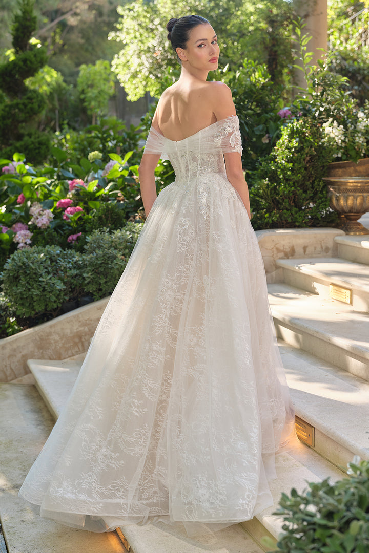 Andrea & Leo WL090 Evening Gown Off-the-Shoulder Tulle