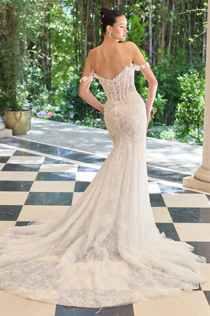 Andrea & Leo WL099 Evening Gown with Illusion Corset Bodice