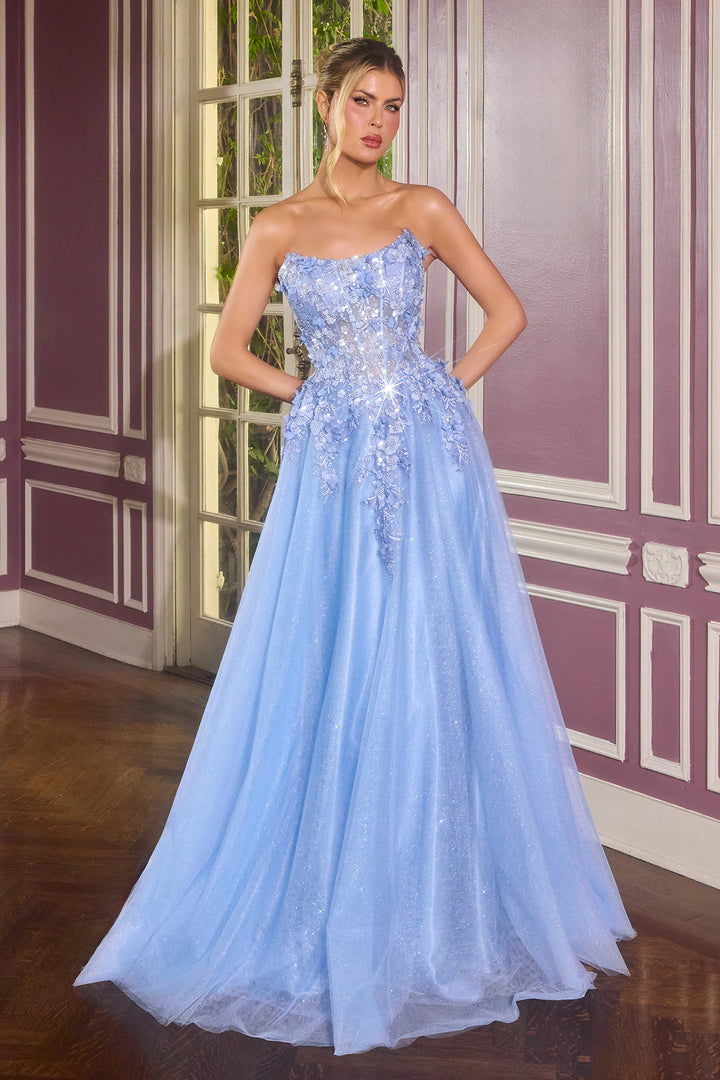 Cinderella Divine C174 Evening Gown A-Line Silhouette