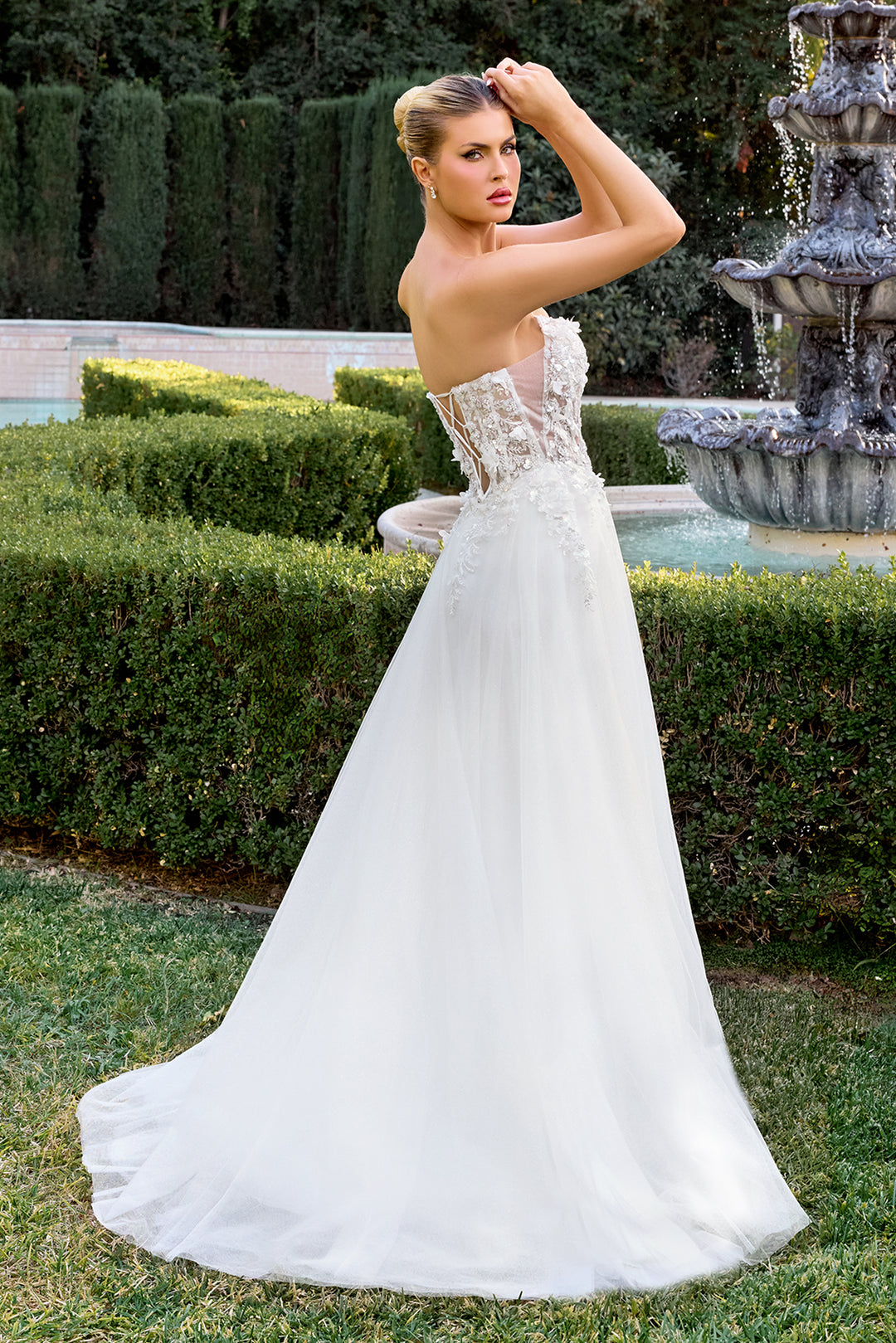 Cinderella Divine C174W A-Line Evening Gown with Sweetheart Neckline