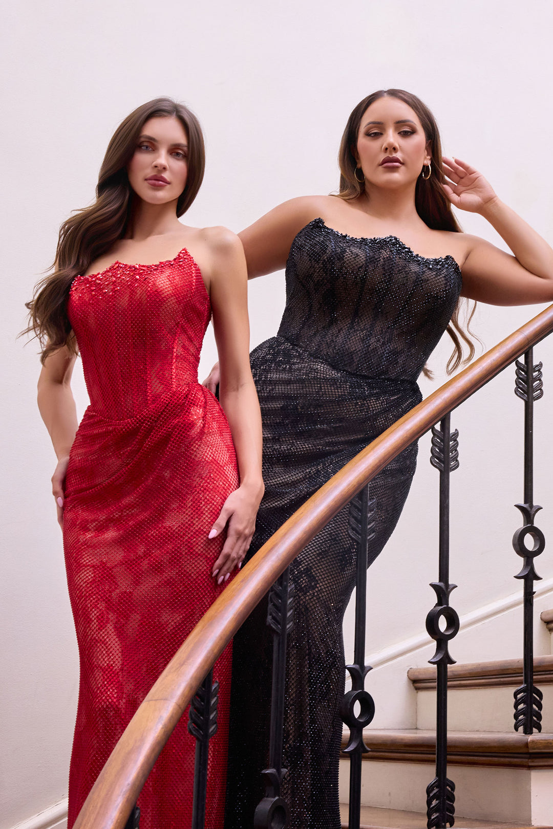 Cinderella Divine CB162C Evening Gown with Figure-Flattering Silhouett