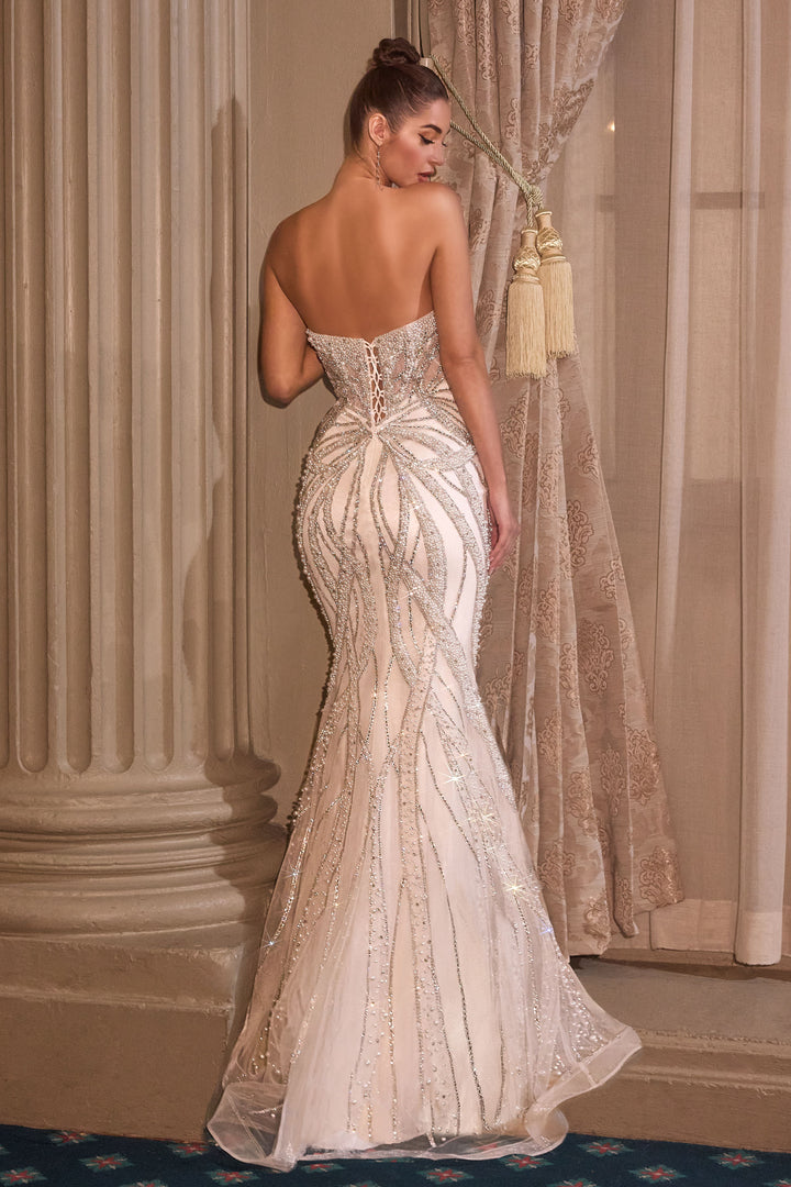 Cinderella Divine CC0688W Evening Gown Strapless Silhouette