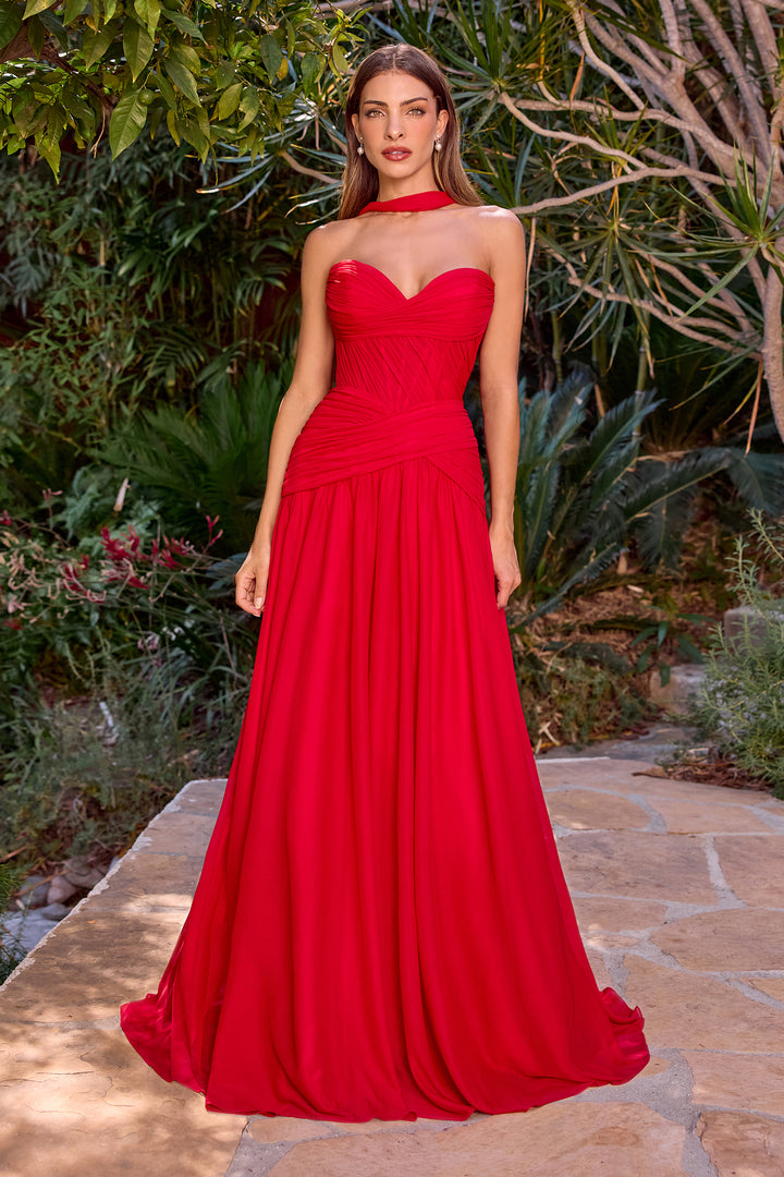 Cinderella Divine CD395 Evening Gown A-Line Silhouette