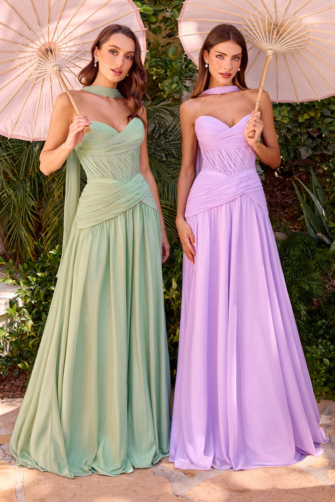 Cinderella Divine CD395 Evening Gown A-Line Silhouette
