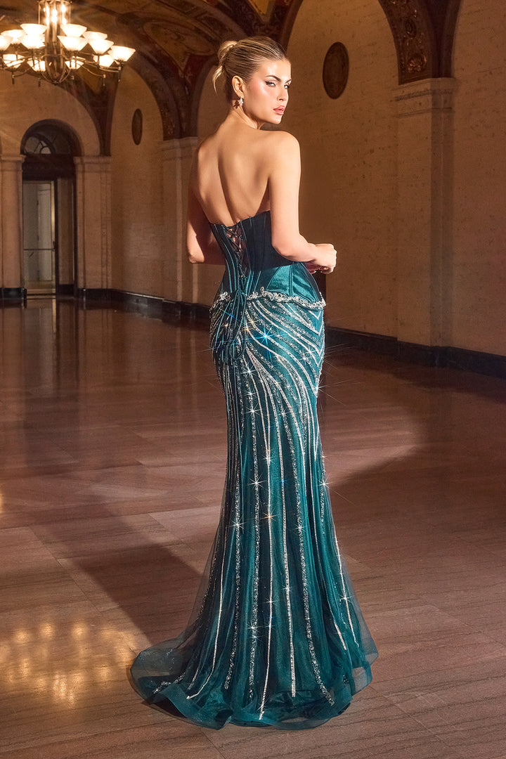 Cinderella Divine CD697 Mermaid Evening Gown with Sweetheart Neckline