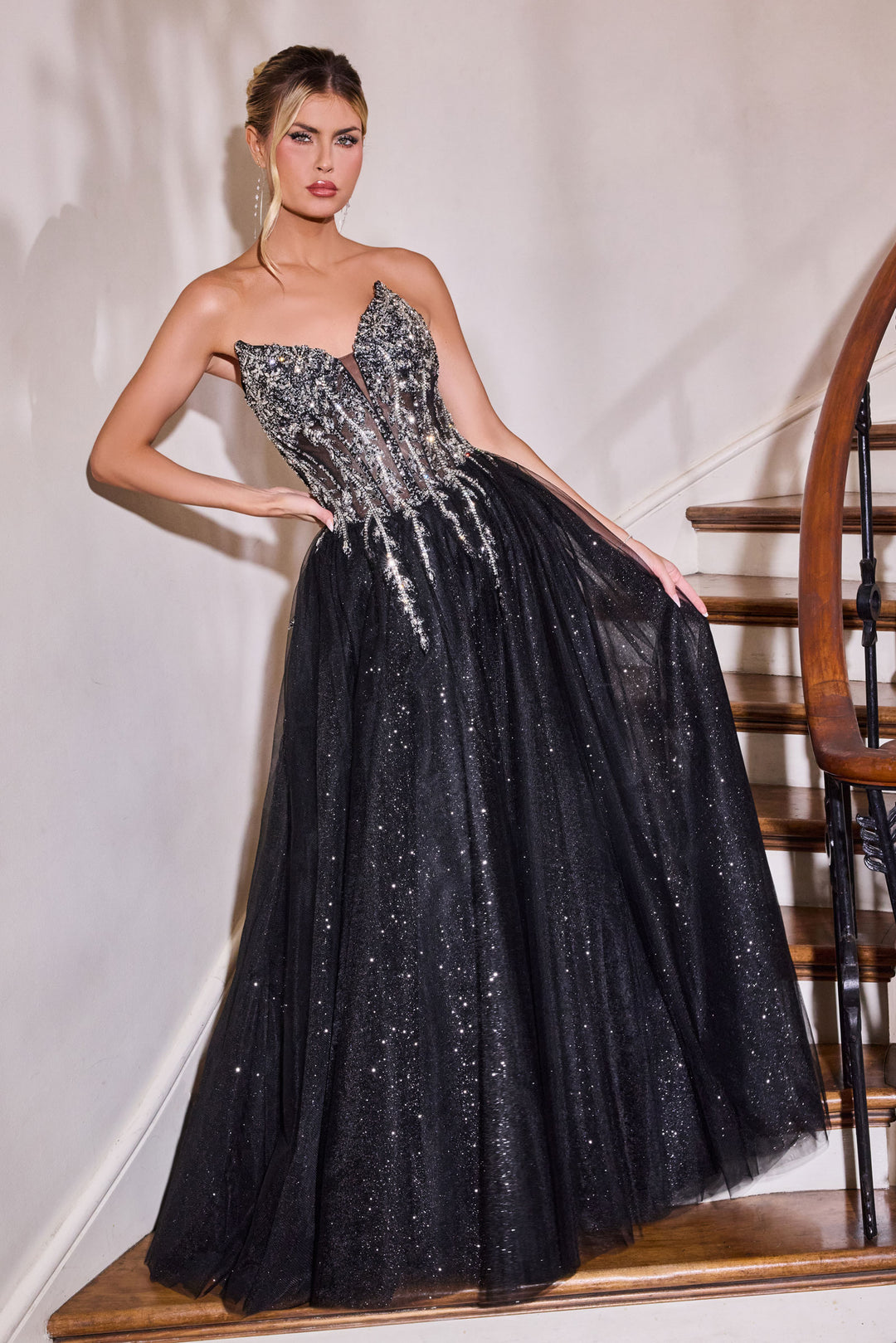 Cinderella Divine CD721 A-Line Evening Gown for Prom