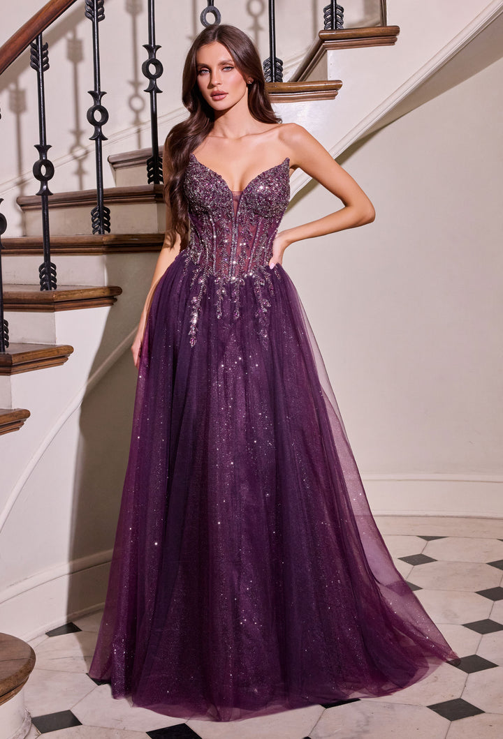 Cinderella Divine CD721 A-Line Evening Gown for Prom
