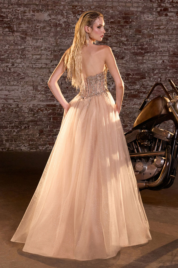 Cinderella Divine CD721 A-Line Evening Gown for Prom