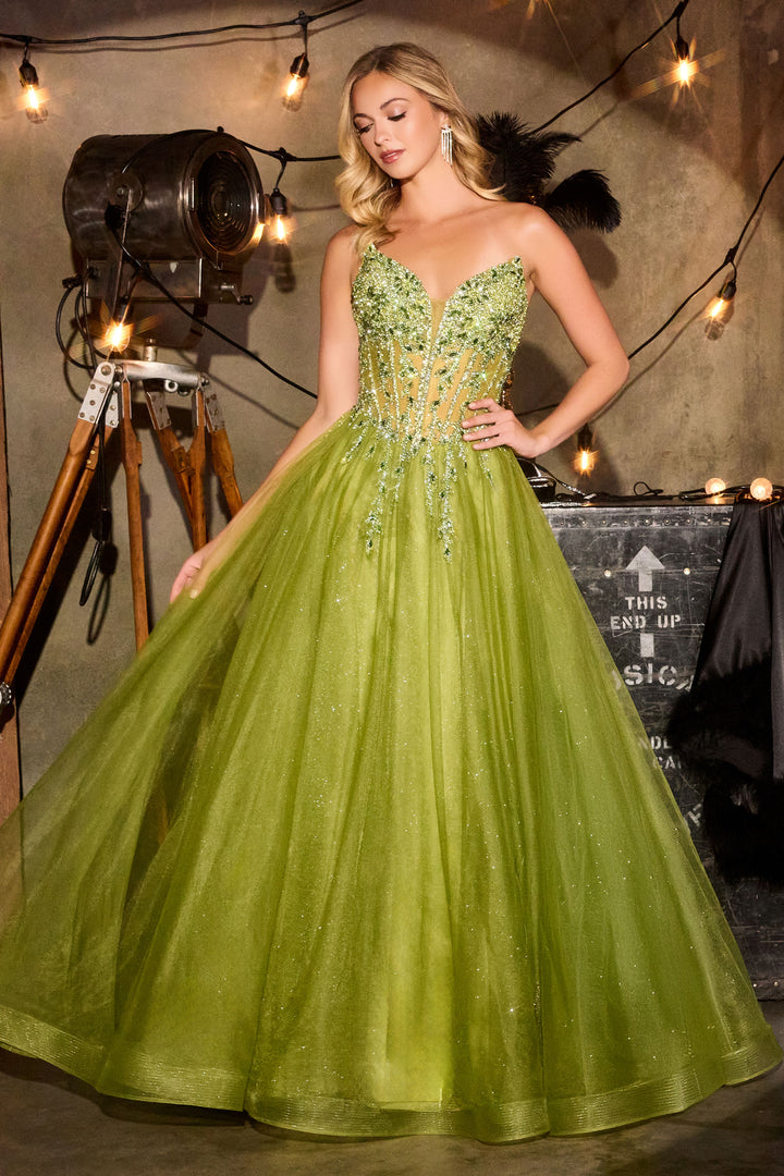 Cinderella Divine CD721 A-Line Evening Gown for Prom
