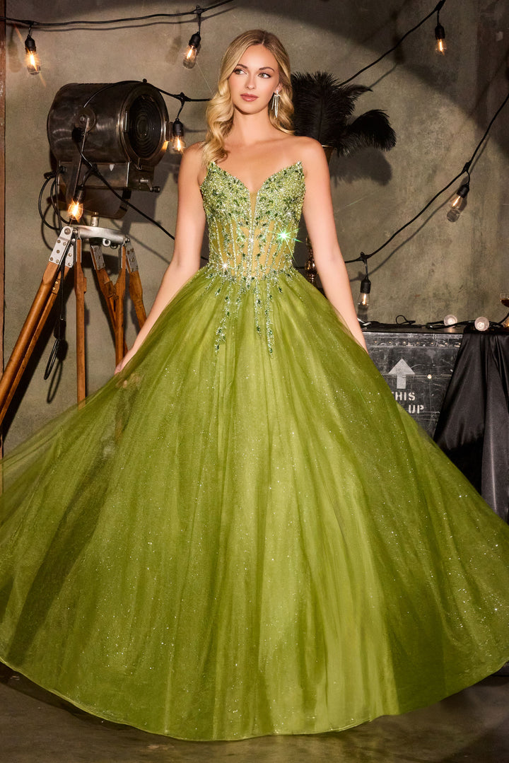 Cinderella Divine CD721 A-Line Evening Gown for Prom