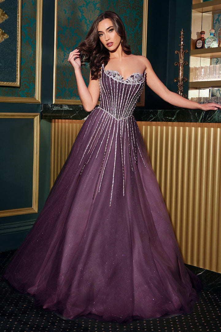 Cinderella Divine CDS541 Strapless Ball Gown Prom Dress