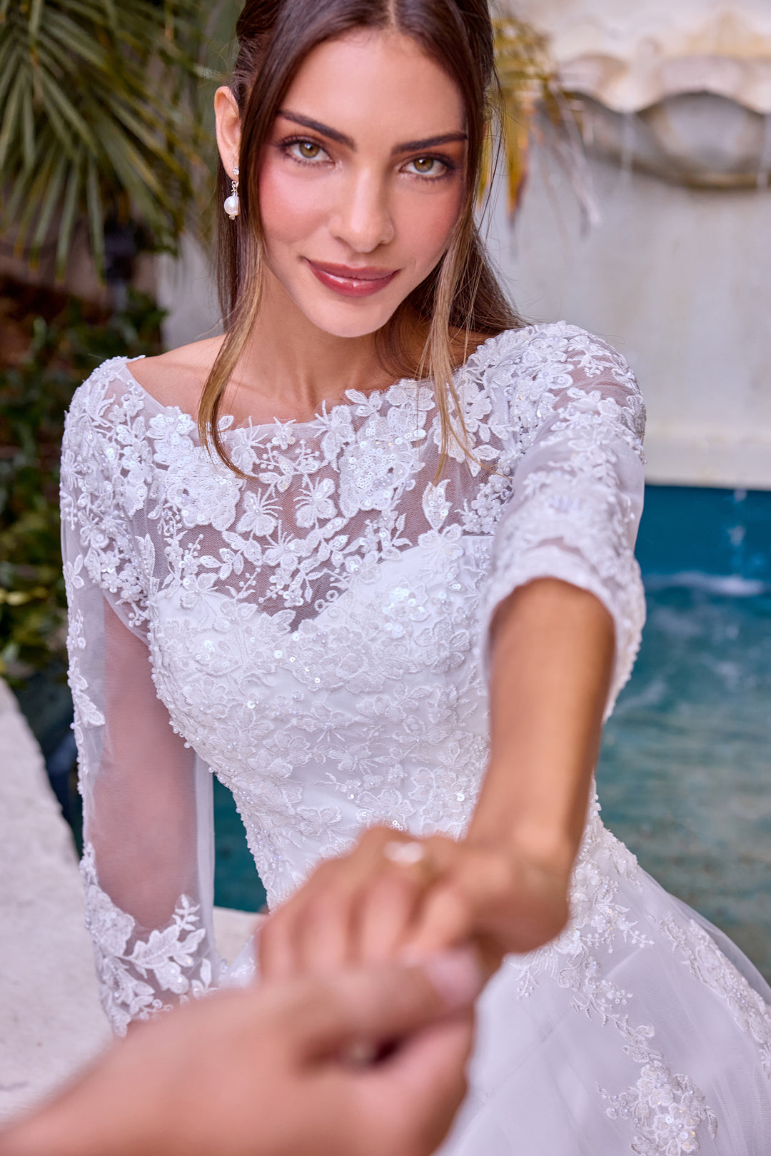 Cinderella Divine J883W Evening Gown with Elegant Silhouette
