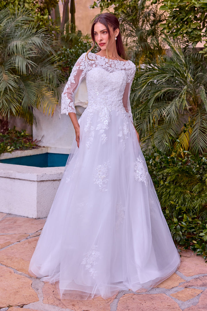 Cinderella Divine J883W Evening Gown with Elegant Silhouette