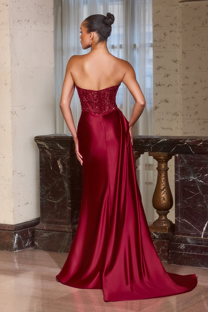 Cinderella Divine J887 Evening Gown One-Shoulder Silhouette