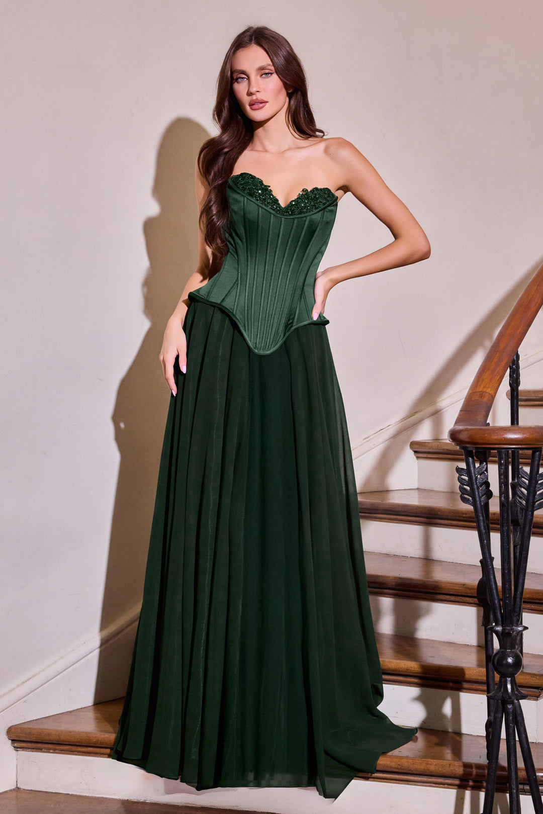 Cinderella Divine J891 Evening Gown with Sweetheart Neckline