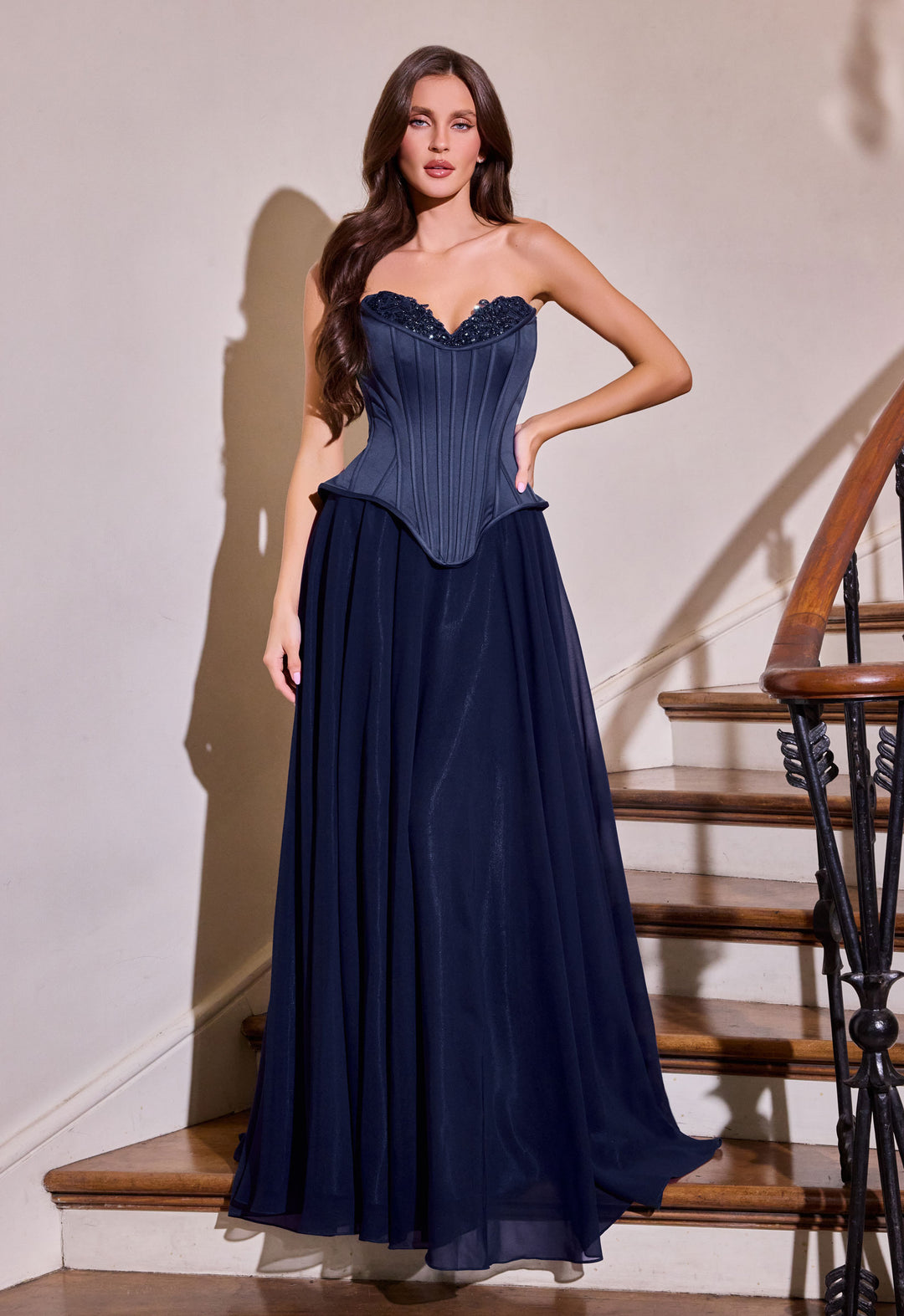 Cinderella Divine J891 Evening Gown with Sweetheart Neckline