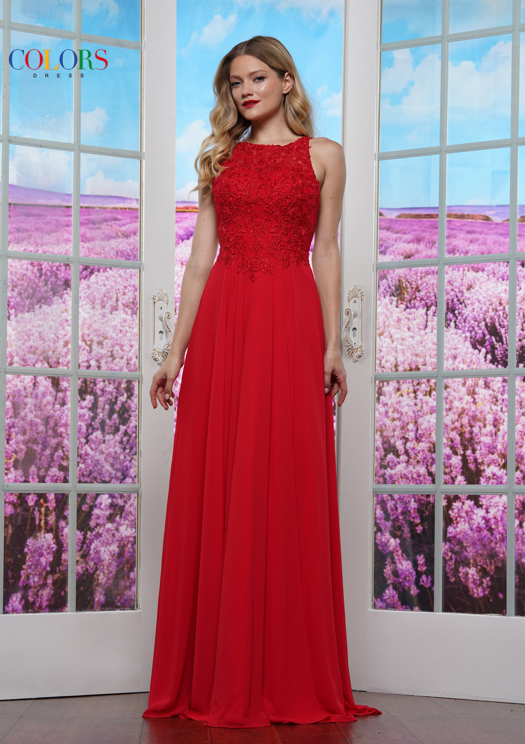 Colors Dress 3440 Sleeveless Chiffon Prom Dress
